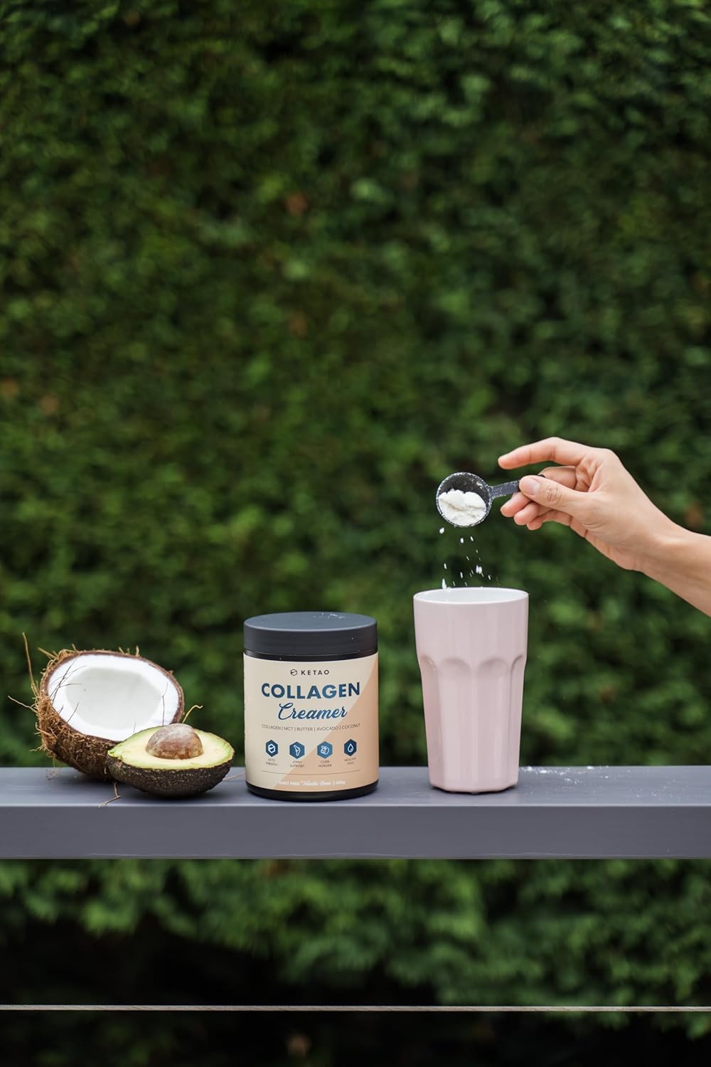 Collagen Creamer Hydrolysed Bovine Peptides + MCTs from Coconut, Avocado & Grass-Fed Butter | Keto Collagen Powder for Coffee, Skin, Joints & Gut