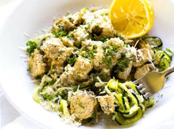 Zucchini Pasta with Chicken - ketao
