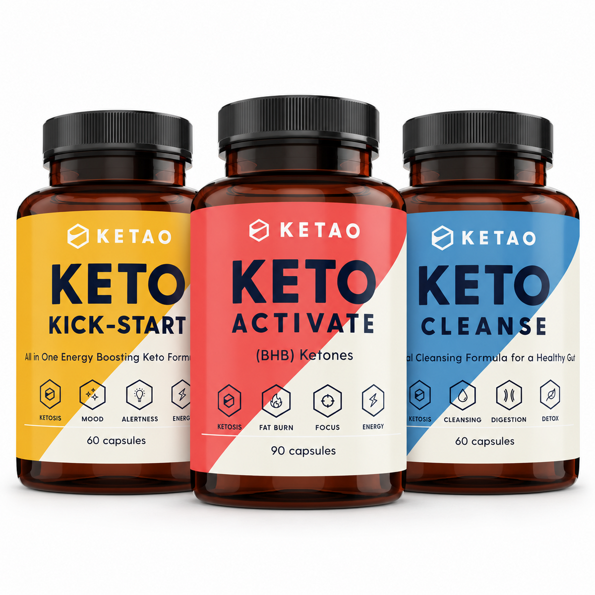 Keto Activate Cleanse Kick Start BHB Ketones Energy Keto Diet Support - Ketao