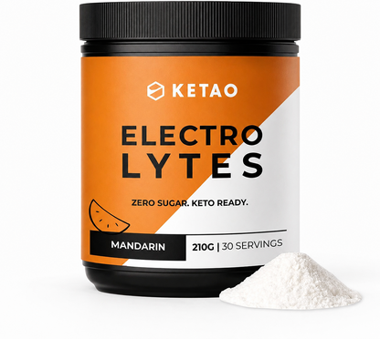 Electrolytes Mandarin Hydration Powder Zero Sugar 210g 30 Servings - Ketao